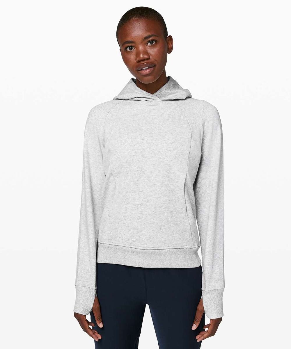 Lululemon Scuba Pullover Heathered Core Ultra Light Grey Size 10